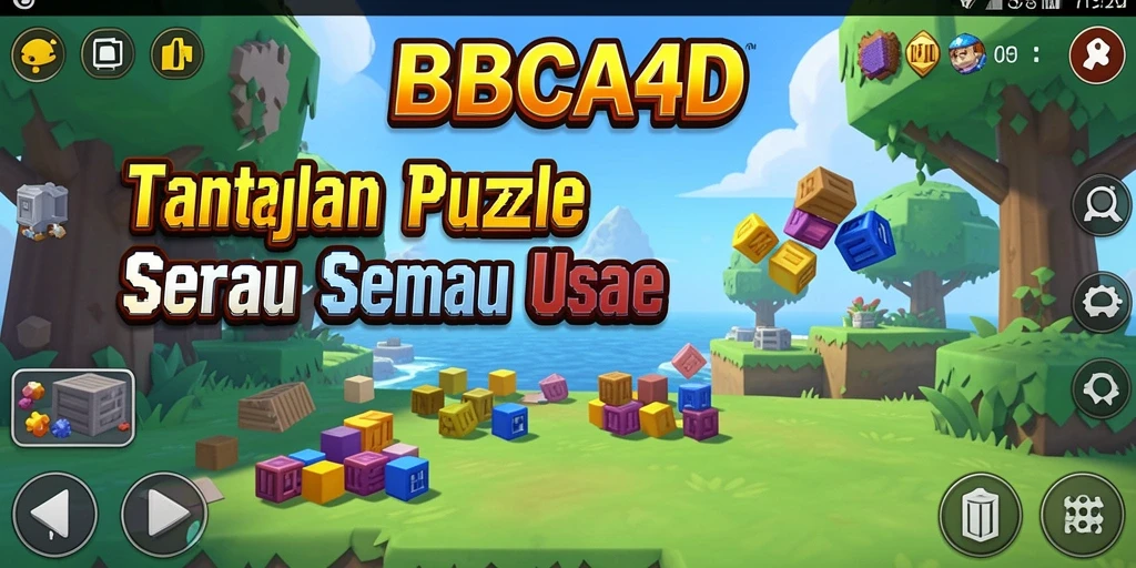 Screenshot gameplay BBCA4D menampilkan tantangan Puzzle yang seru.