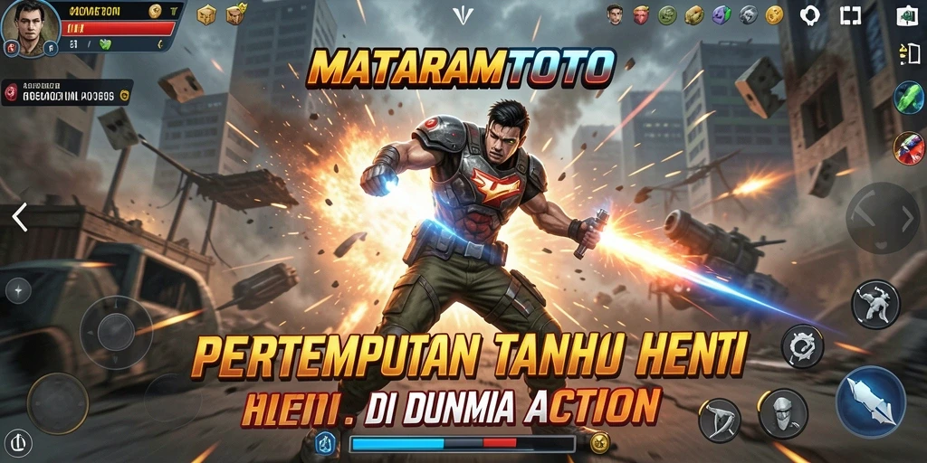 Skrinsut gameplay MATARAMTOTO menampilkan aksi dan pertempuran yang mendebarkan.