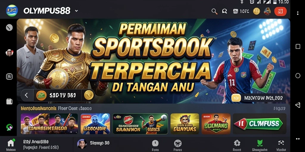 Tampilan utama OLYMPUS88 dengan fitur taruhan yang menarik.