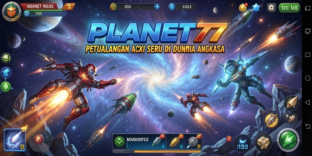 Tampilan menarik dari gameplay PLANET77 yang penuh aksi.