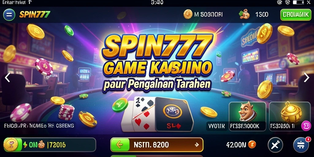 Tampilan screenshot permainan SPIN777 yang mengasyikkan dan penuh aksi Kasino.
