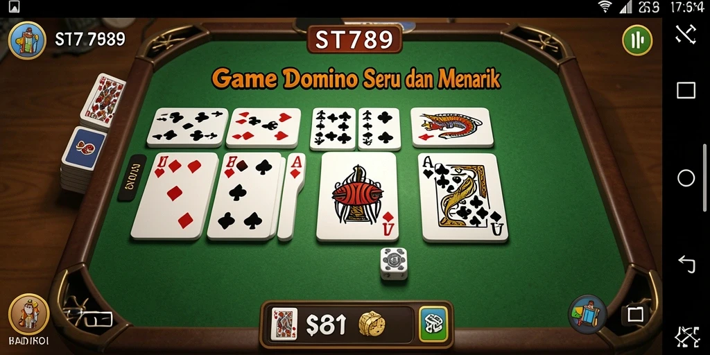 Tampilan seru dari gameplay Domino di ST789.